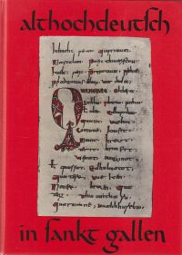 Sonderegger, Althochdeutsch in St. Gallen. (Umschlag)