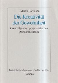 Hartmann, Die Kreativität der Gewohnheit. (Umschlag)