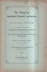 Conrardy, De Vergilio Apollonii Rhodii imitatore. (Umschlag)