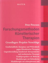 Petersen, Forschungsmethoden künstlerischer Therapien. (Umschlag)