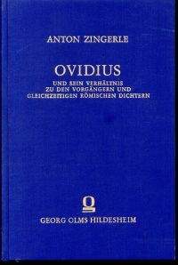 Zingerle, Ovidius und sein Verhältnis zu den Vorgängern und gleichzeitigen römis (Umschlag)