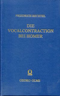Bechtel, Die Vocalcontration bei Homer (Einband)